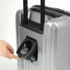 ドリンクホルダーがついて使いやすいSサイズのフロントオープンスーツケース