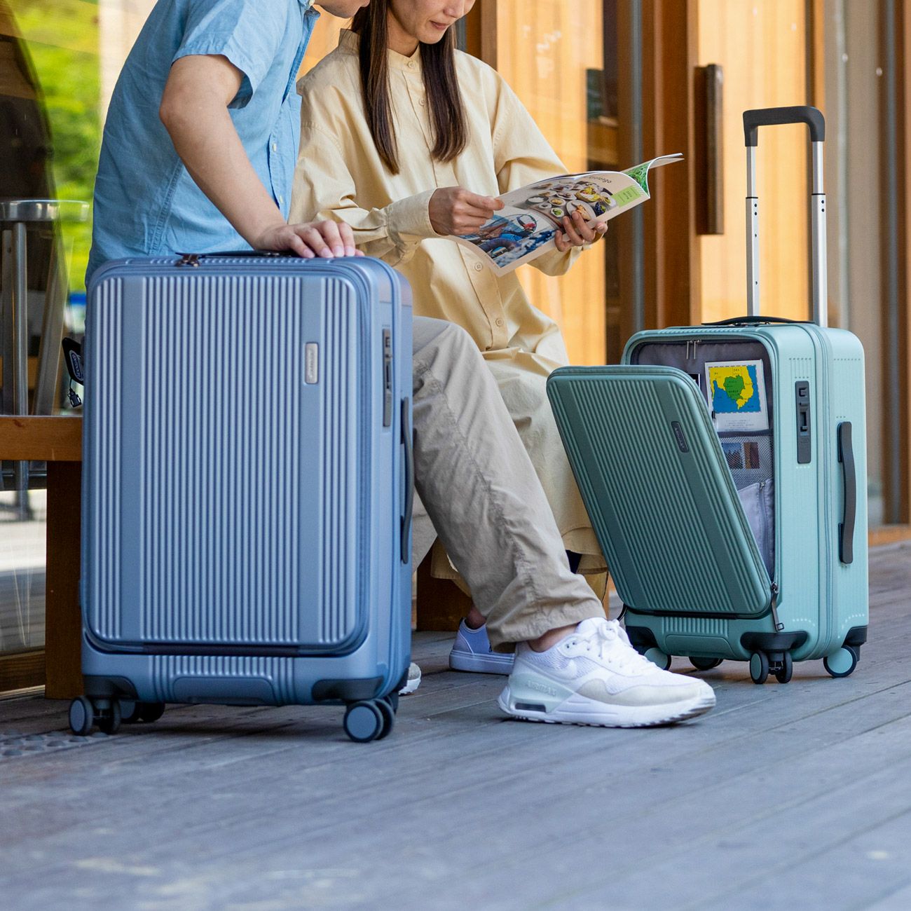 No.60551：[旅道具大賞2024受賞]フロントオープンファスナー53L 56cm | BERMAS OFFICIAL WEB SHOP