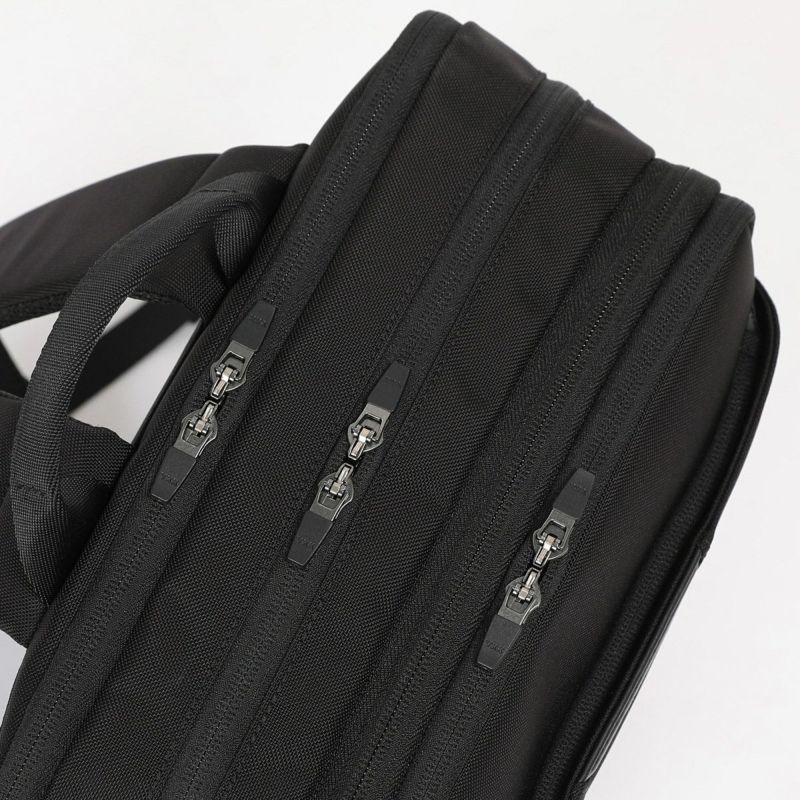 No.60659：2層リュック42cm EX6cm コーデュラブラック | BERMAS