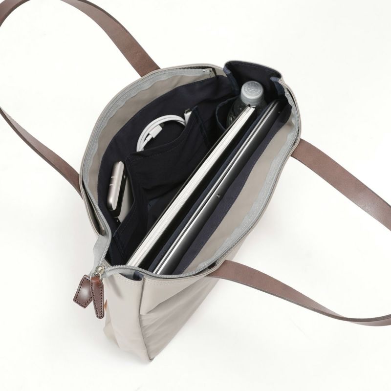 No.60605：横型トート天ファスナー（豊岡鞄）【肩掛けできるコンパクト